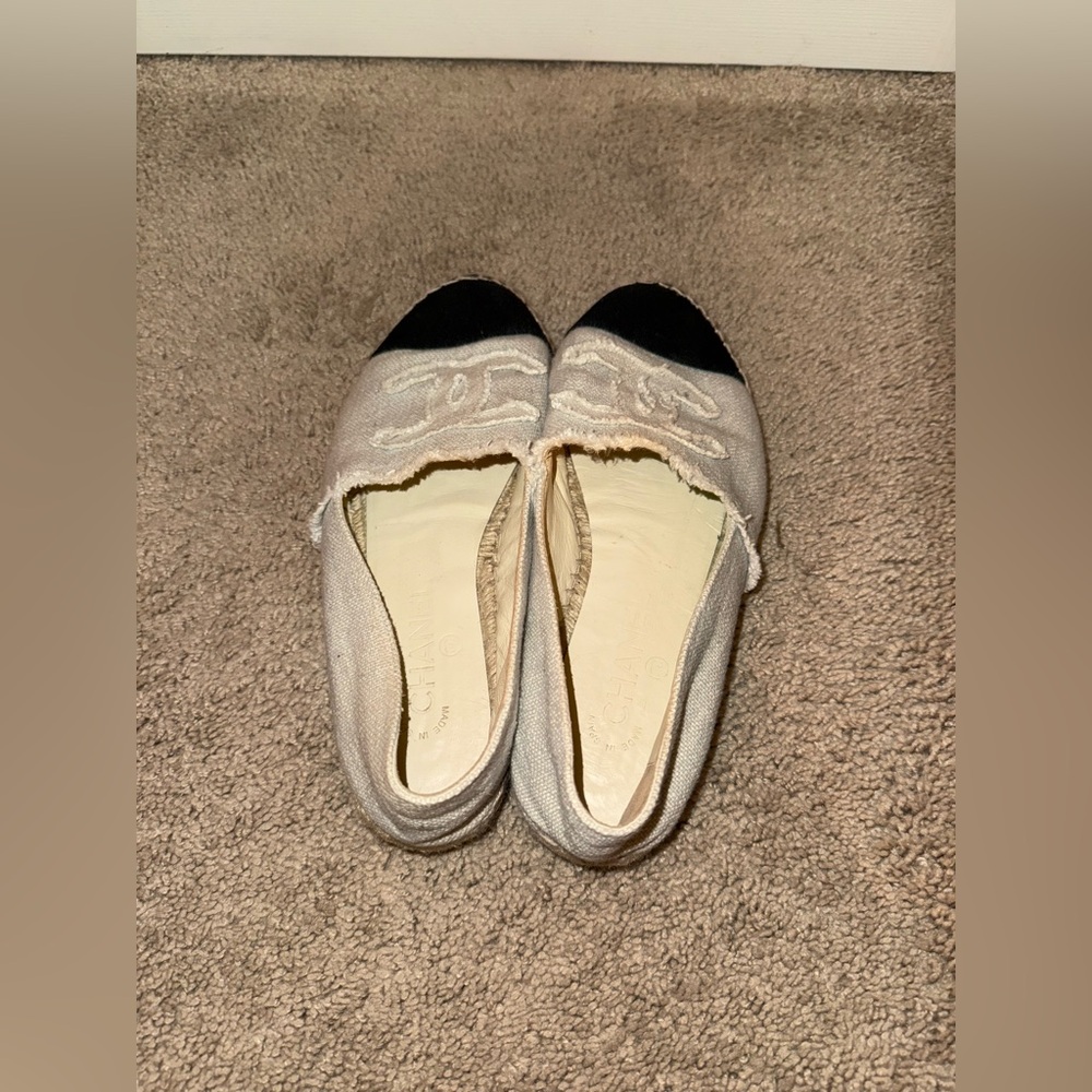 Chanel CC Logo Canvas Espadrilles, women’s size 39 (8.5 in US).